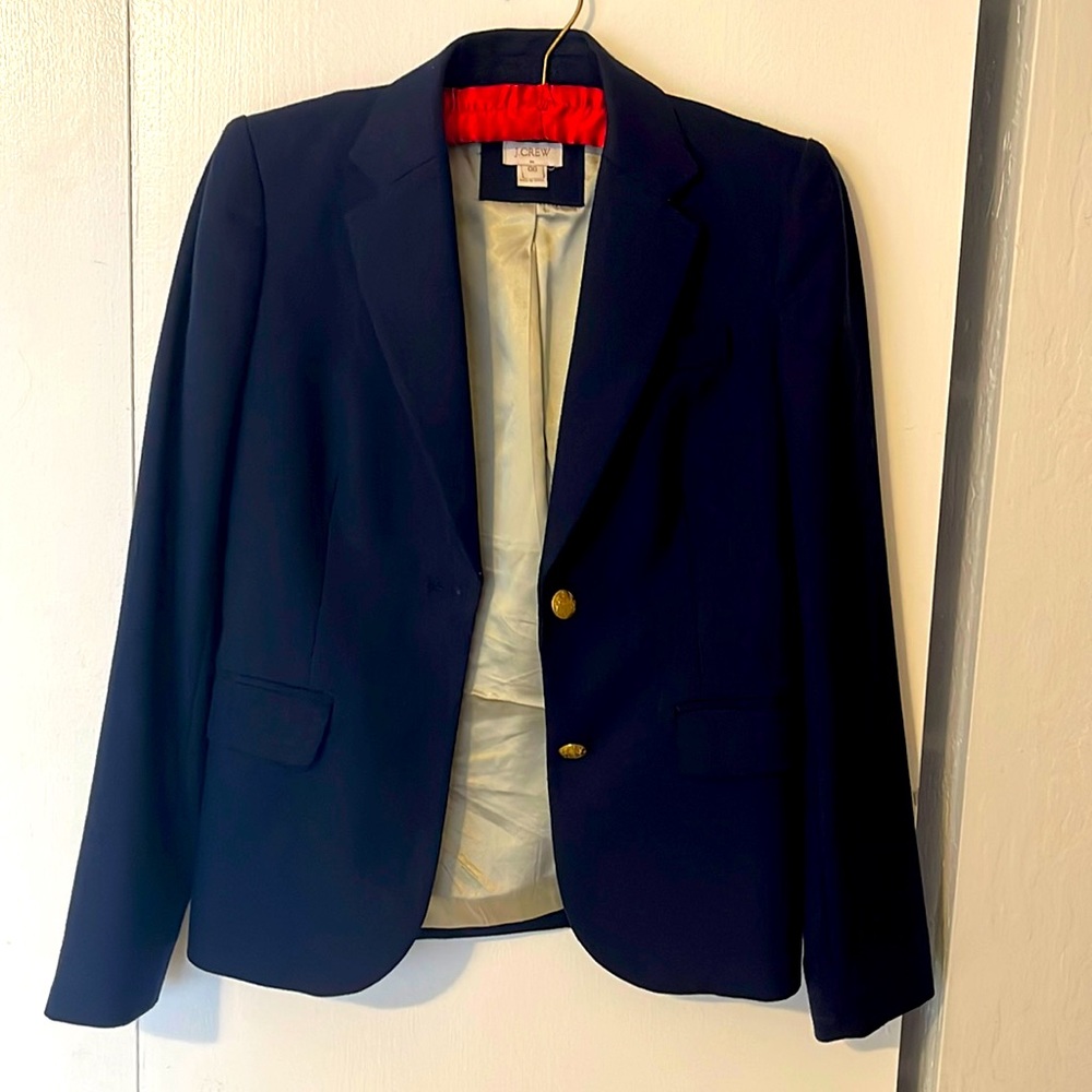 J Crew Navy Blue Blazer